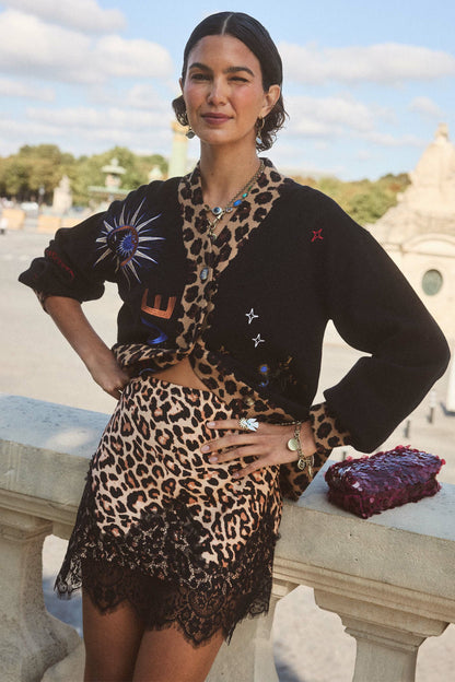 Never Fully Dressed Sale - Leopard Mini Maeva Skirt - Never Fully Dressed