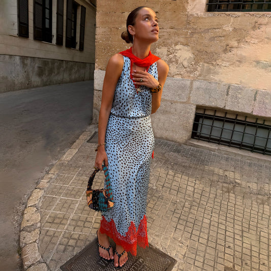 Never Fully Dressed Best Price - Sky Blue Deer Midi Maeva Skirt