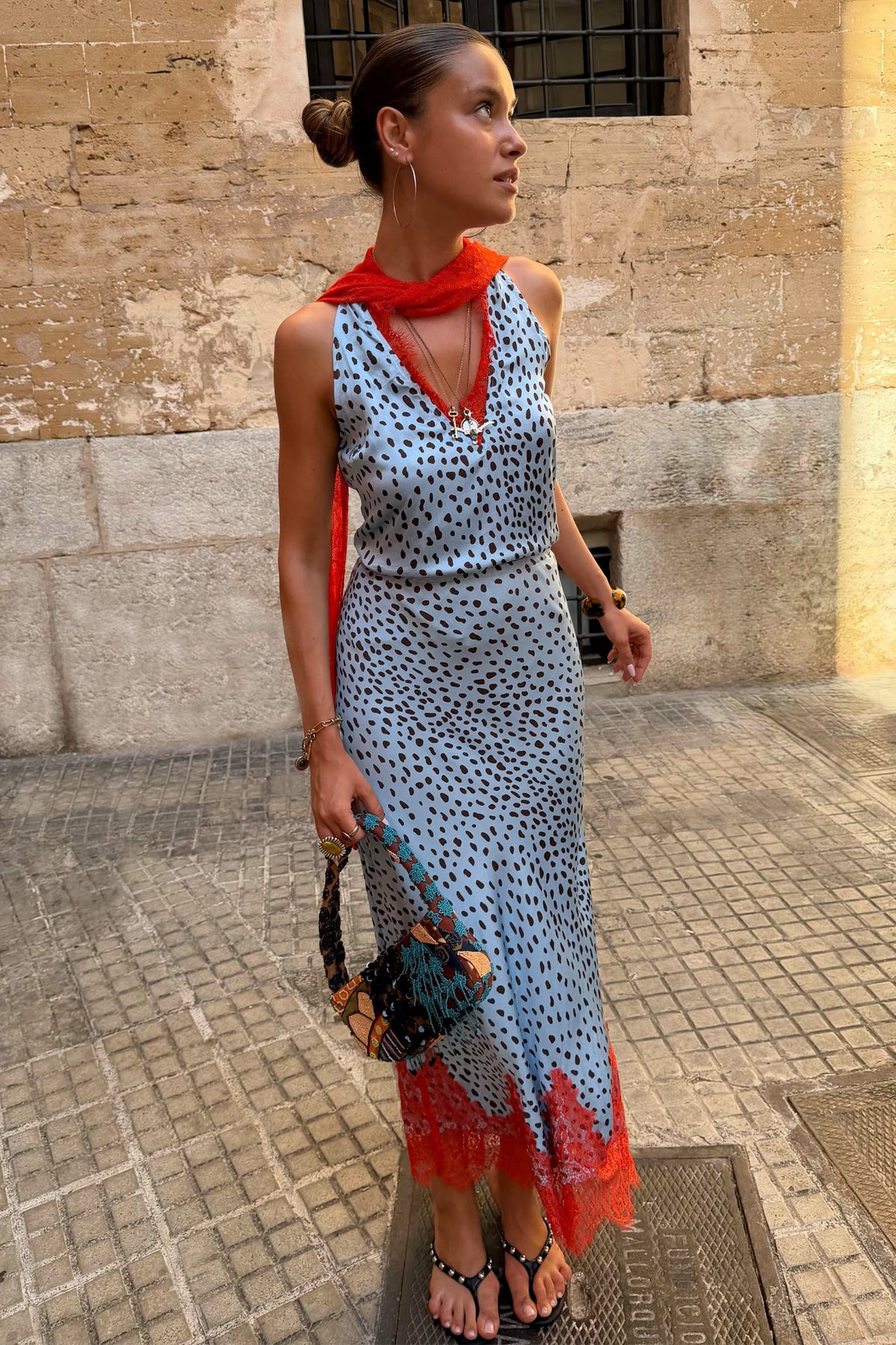 Never Fully Dressed Best Price - Sky Blue Deer Midi Maeva Skirt