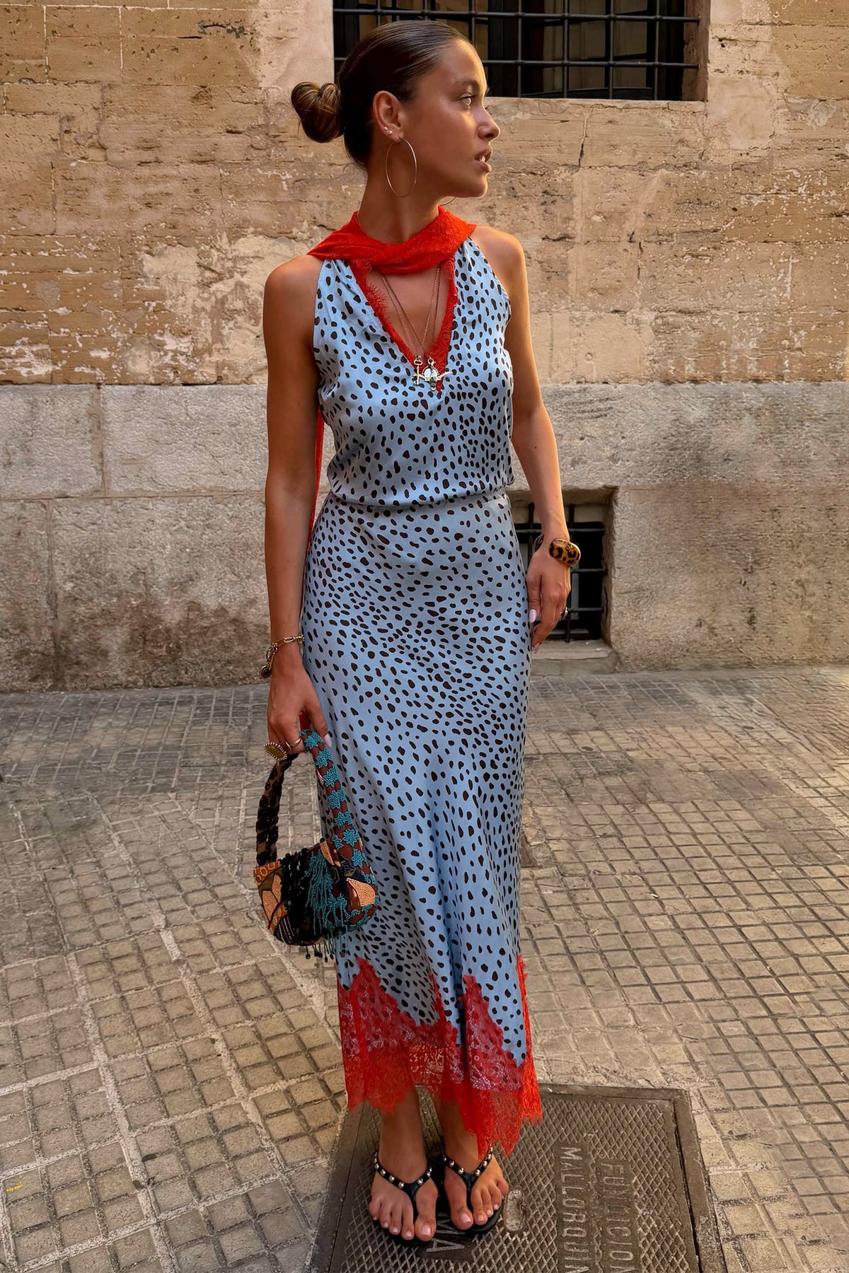 Never Fully Dressed Best Price - Sky Blue Deer Midi Maeva Skirt