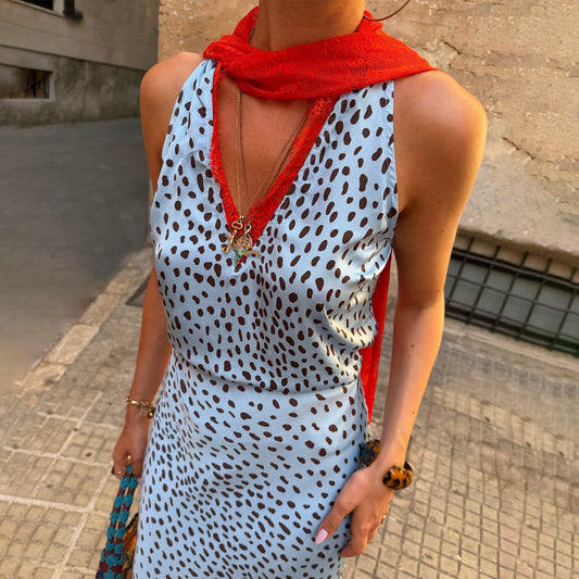 Never Fully Dressed Essential - Sky Blue Deer Lily Multi-Wear Top