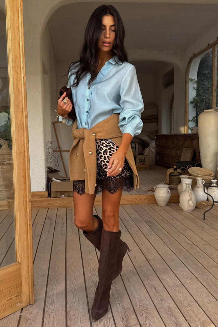Never Fully Dressed Featured - Ice Blue Miley Multi-Wear Shirt