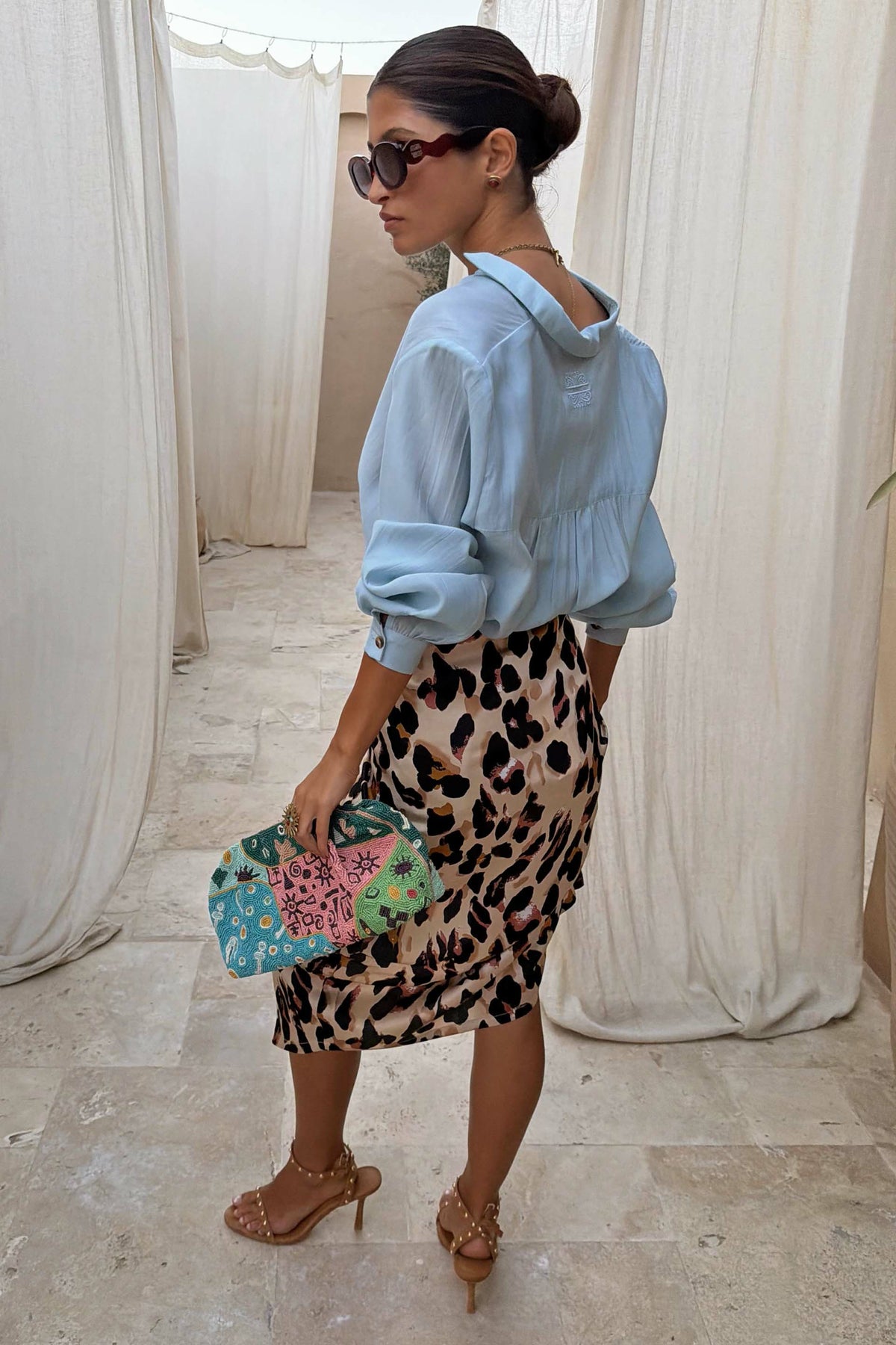 Never Fully Dressed Featured - Ice Blue Miley Multi-Wear Shirt