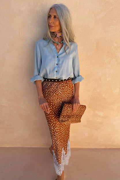Never Fully Dressed Featured - Ice Blue Miley Multi-Wear Shirt