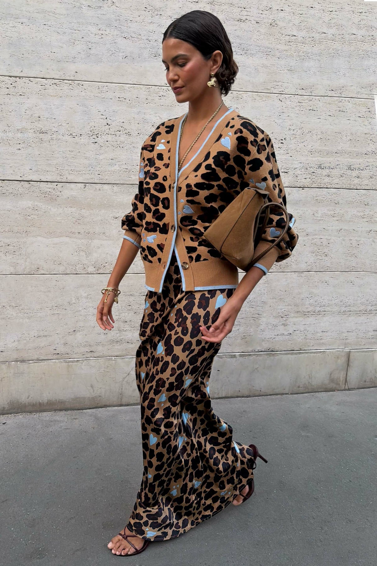 Never Fully Dressed Trending - Heart Leopard Dorris Skirt