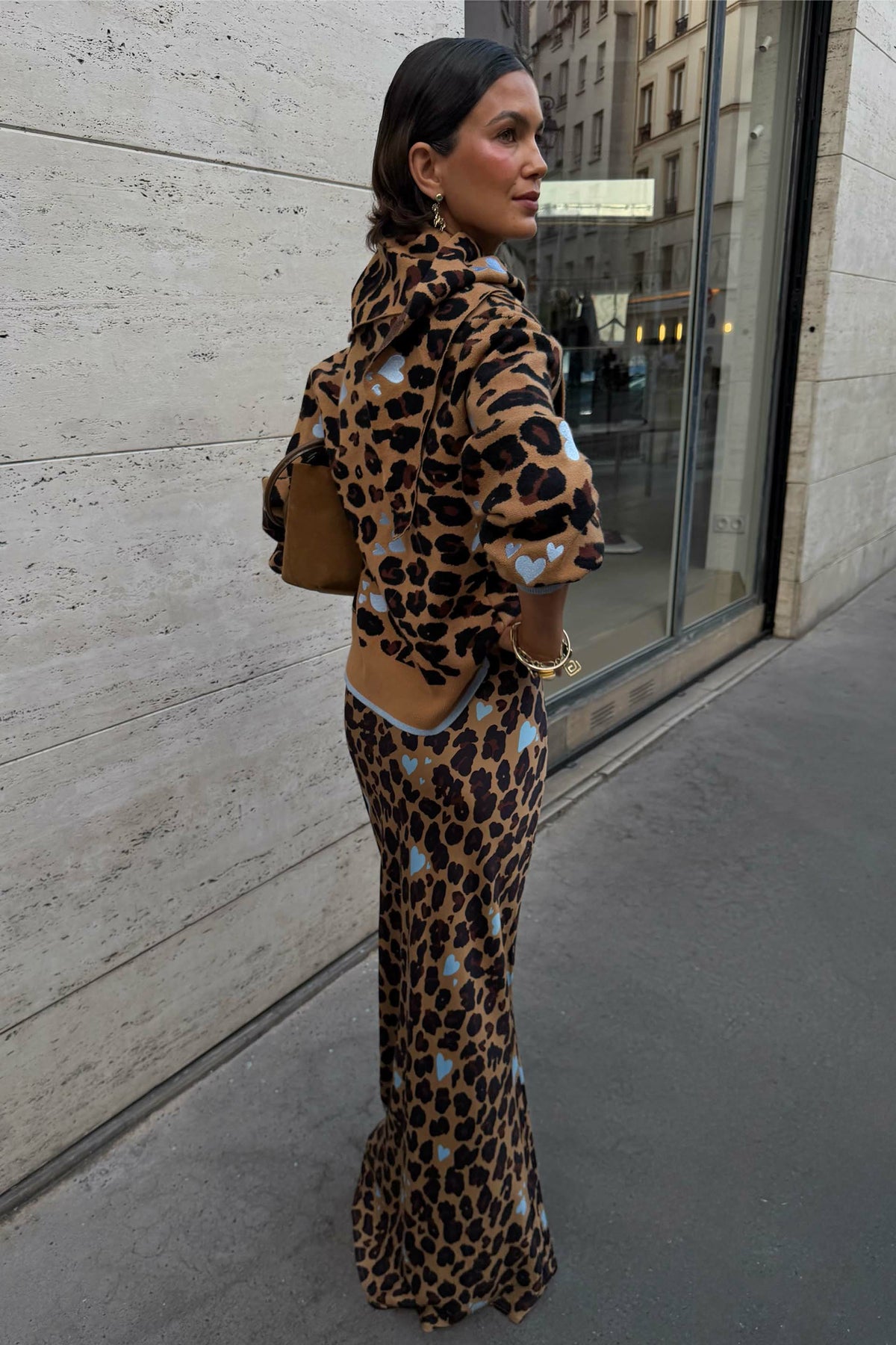 Never Fully Dressed Trending - Heart Leopard Dorris Skirt