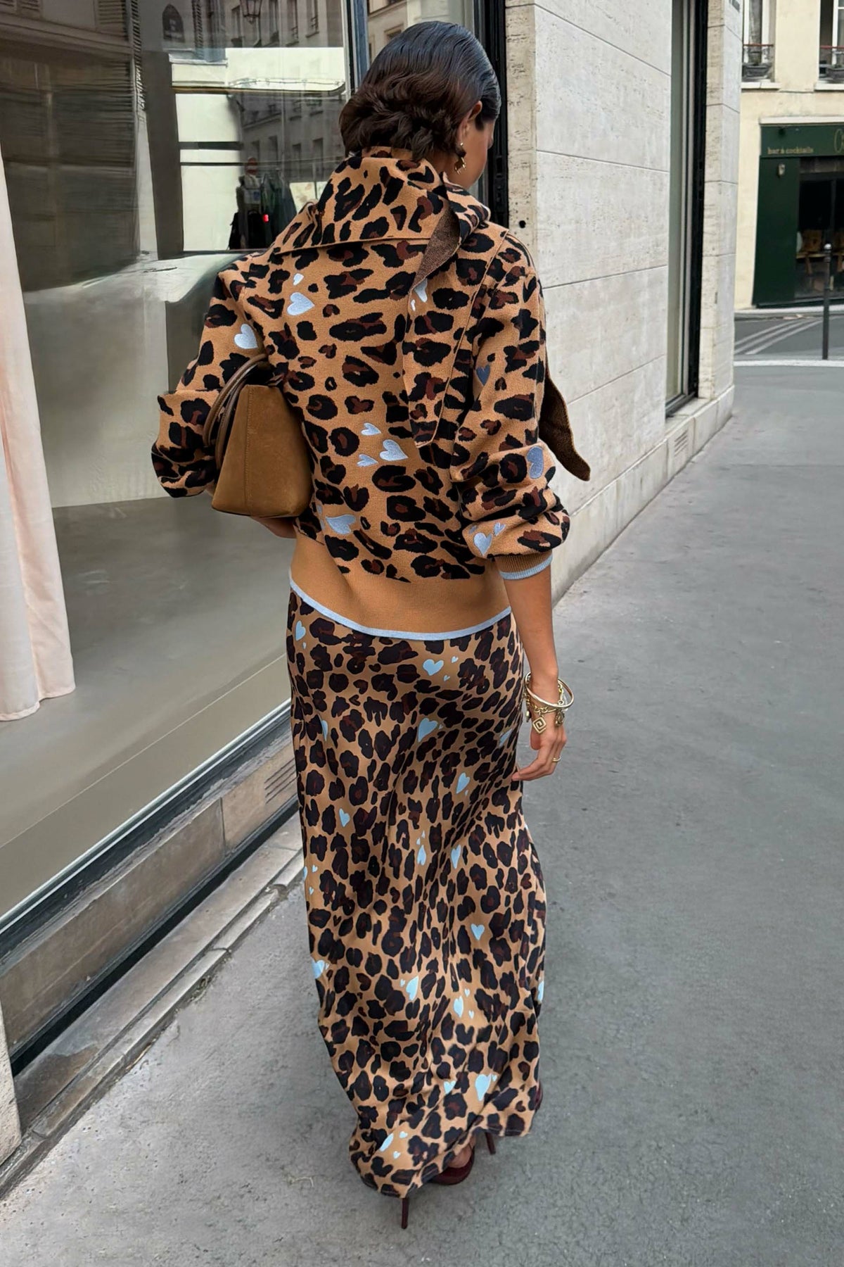 Never Fully Dressed Trending - Heart Leopard Dorris Skirt