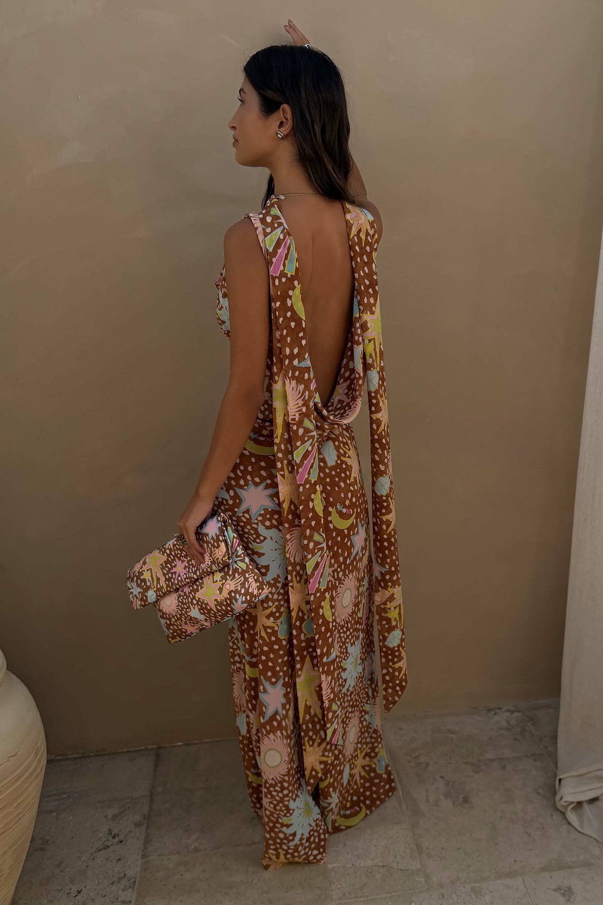 Never Fully Dressed Sale - Star Deer Sophie Dress, Multi-wear Detachable Scarf - Never Fully Dressed