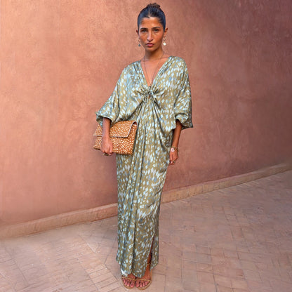 Never Fully Dressed Special Offer - Green Diamond Print Toria Dress