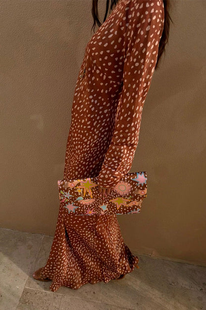 Never Fully Dressed Sale - Deer Soho Print Dress - Wedding Guest