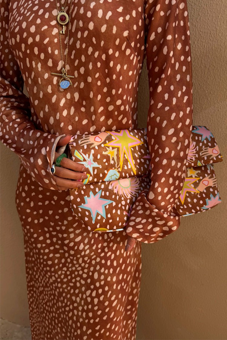 Never Fully Dressed Sale - Deer Soho Print Dress - Wedding Guest