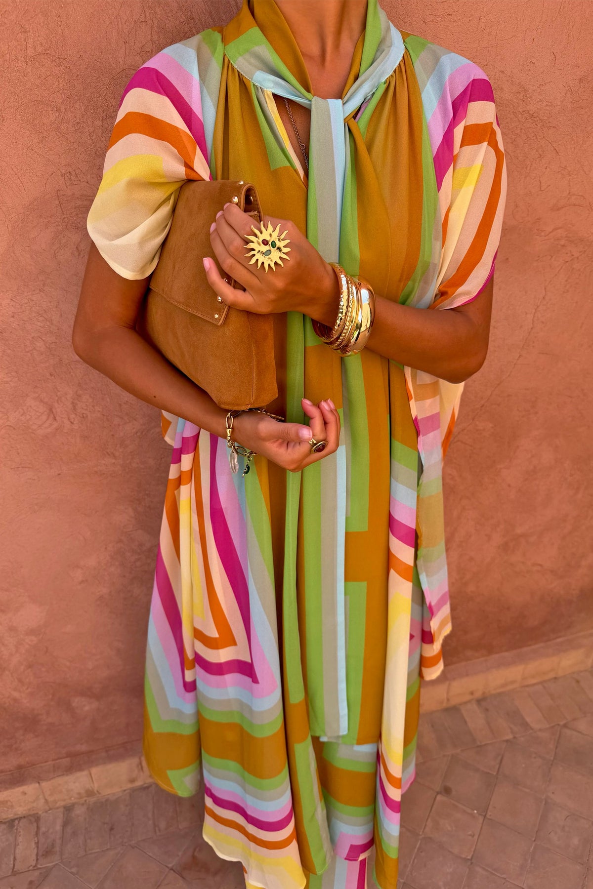 Never Fully Dressed Quality - Bright Geo Stevie Maxi Dress