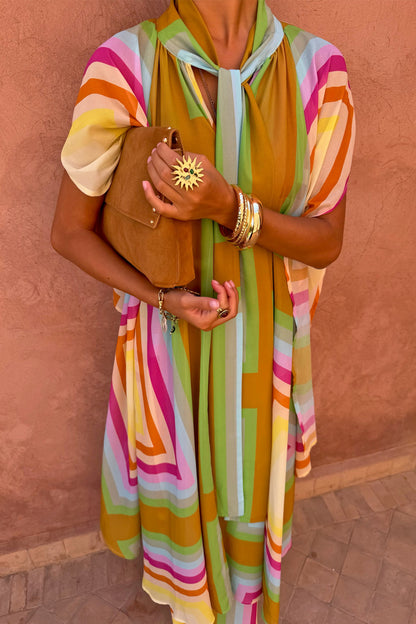 Never Fully Dressed Quality - Bright Geo Stevie Maxi Dress