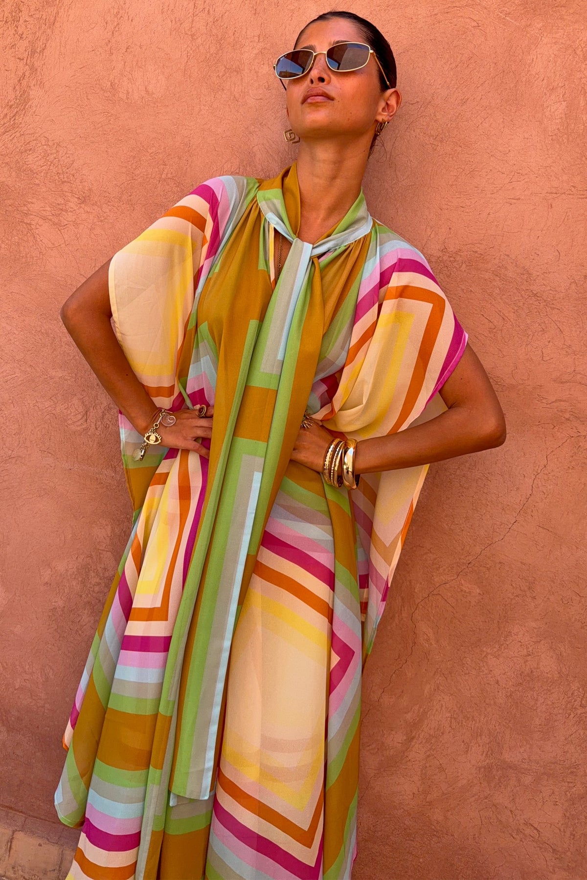 Never Fully Dressed Quality - Bright Geo Stevie Maxi Dress