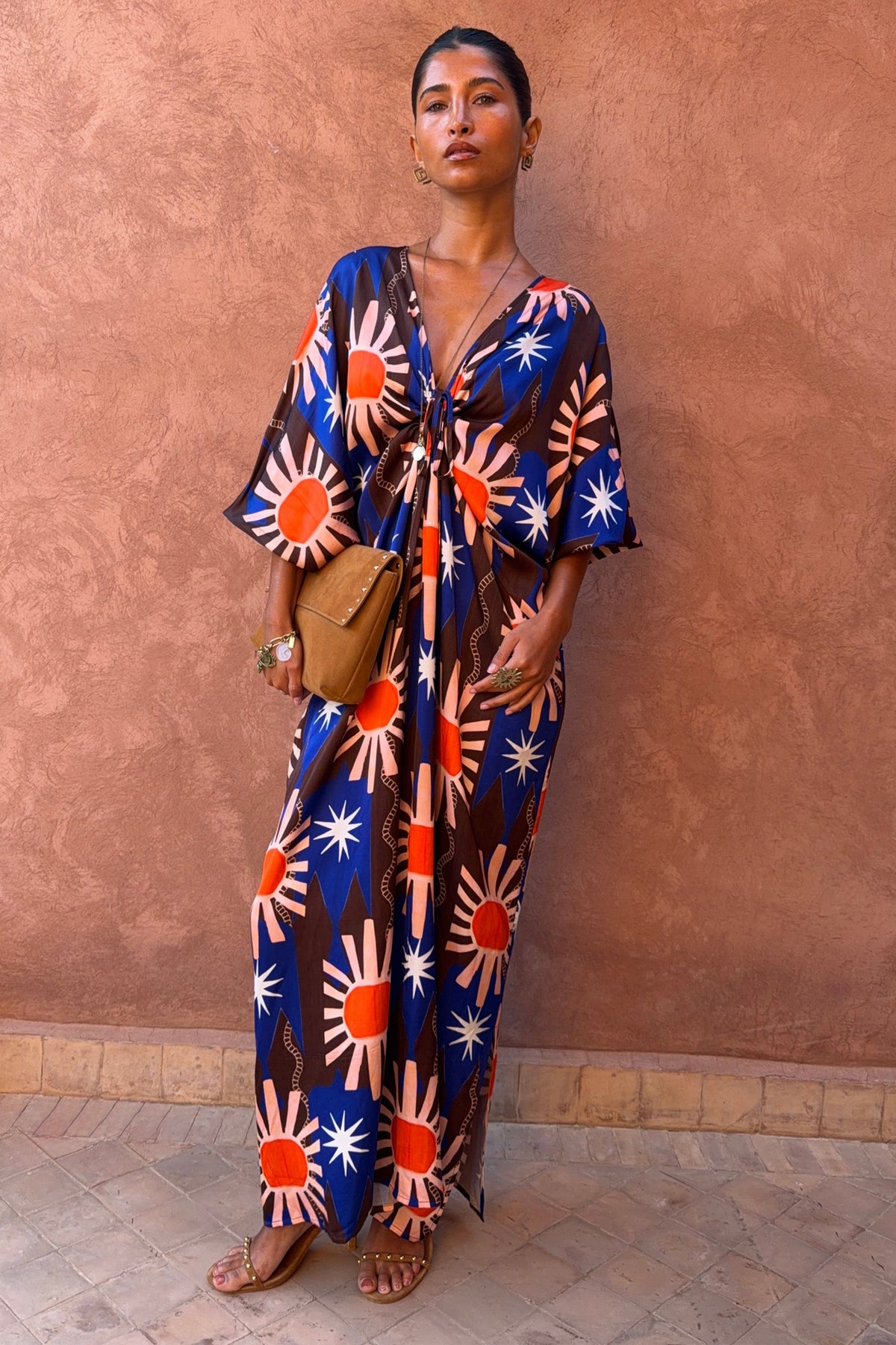 Never Fully Dressed Everyday - Chocolate & Blue Sun Toria Dress