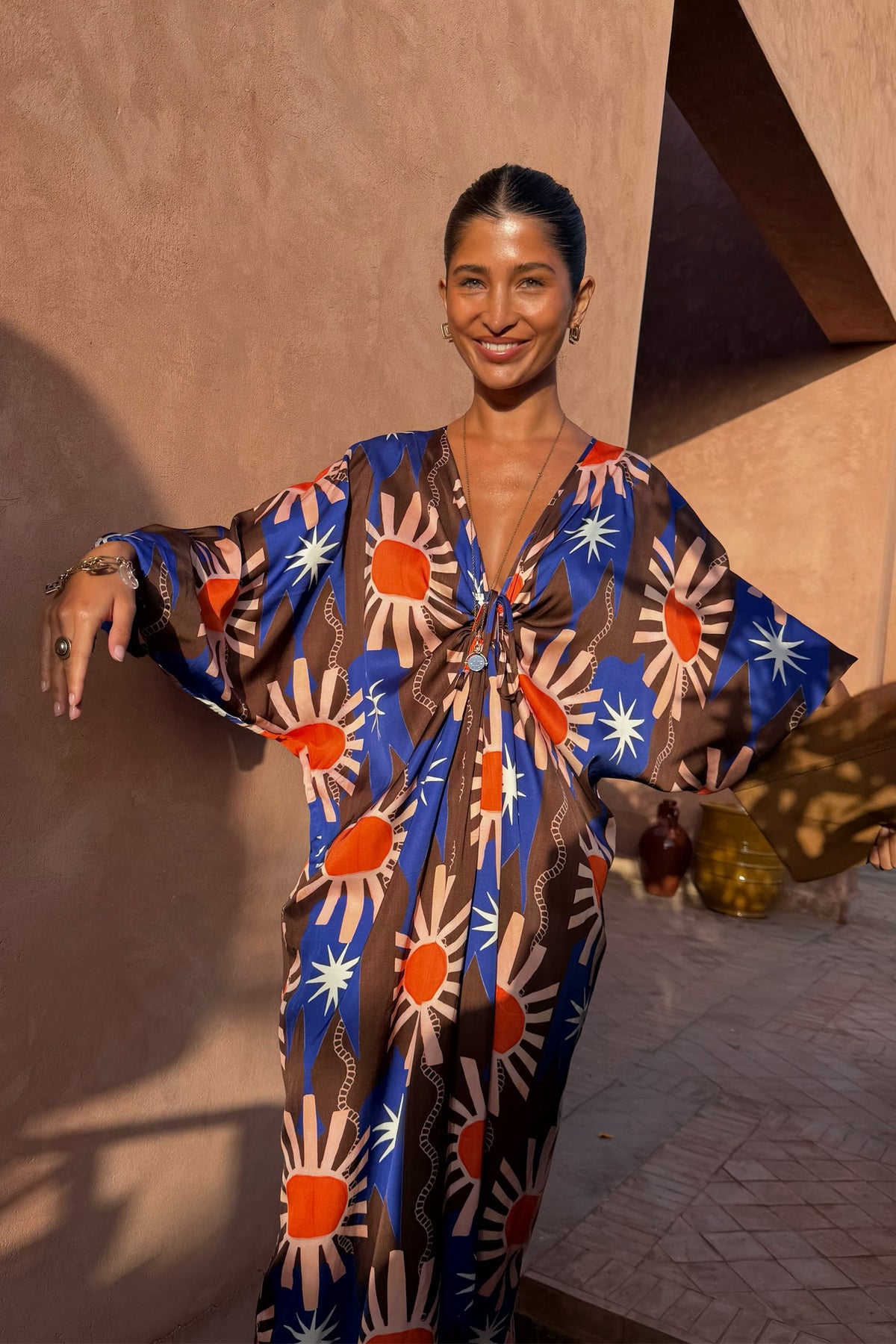 Never Fully Dressed Everyday - Chocolate & Blue Sun Toria Dress