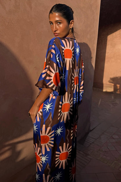 Never Fully Dressed Everyday - Chocolate & Blue Sun Toria Dress