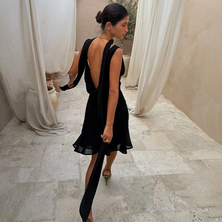 Never Fully Dressed Best Seller - Black Sophie Mini Dress