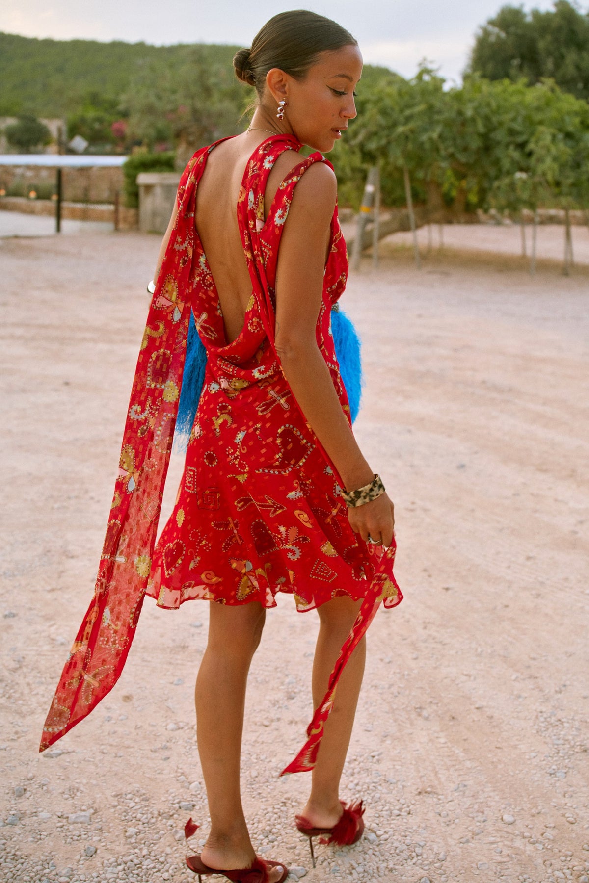 Never Fully Dressed New - Red Astra Mini Sophie Dress