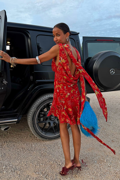 Never Fully Dressed New - Red Astra Mini Sophie Dress