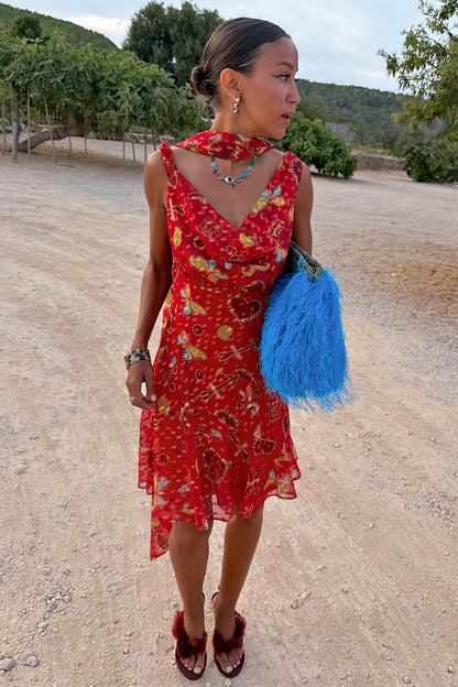 Never Fully Dressed New - Red Astra Mini Sophie Dress