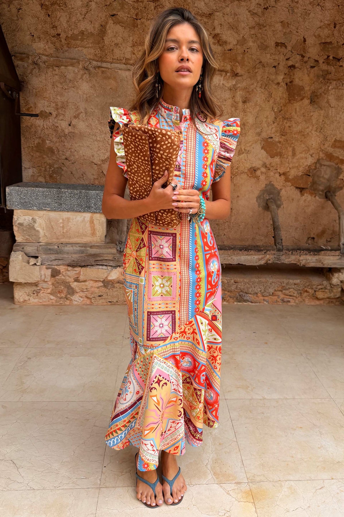Never Fully Dressed Quality - Dolce Vita Remi Patchwork Midi Dress