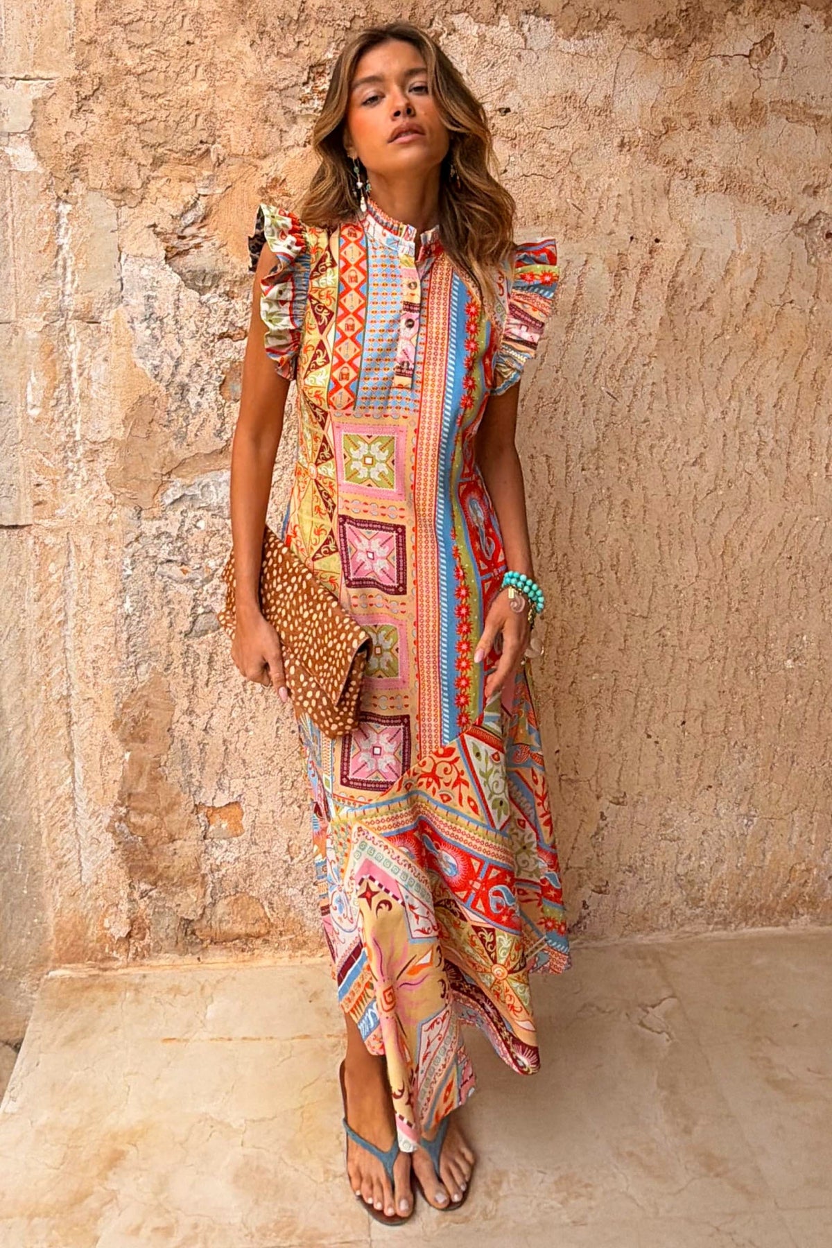 Never Fully Dressed Quality - Dolce Vita Remi Patchwork Midi Dress