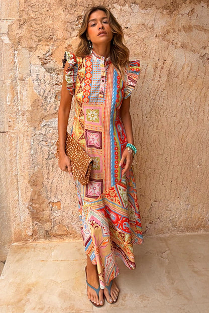 Never Fully Dressed Quality - Dolce Vita Remi Patchwork Midi Dress
