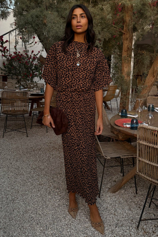 Never Fully Dressed Everyday - Lucia Leopard Tilly Dress