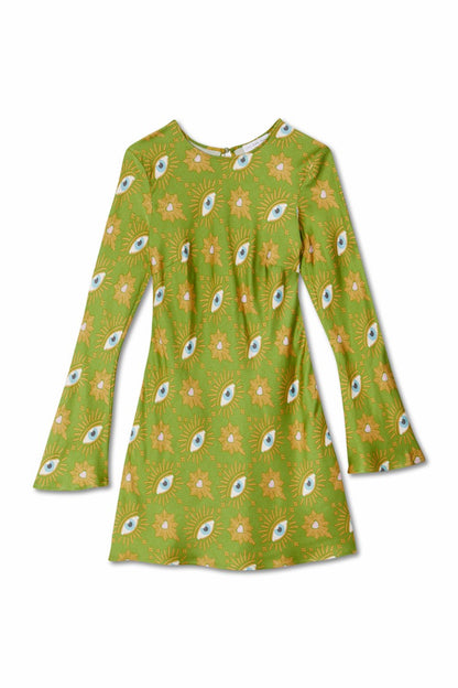 Never Fully Dressed Hot Sale - Khaki Eye Mini Soho Dress Petite