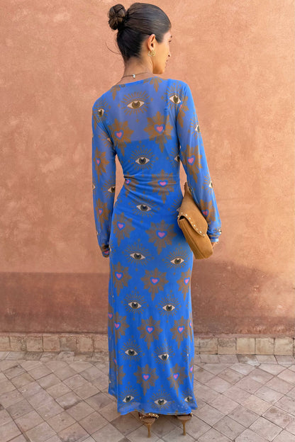 Never Fully Dressed Best Seller - Blue Eye Mesh Dress