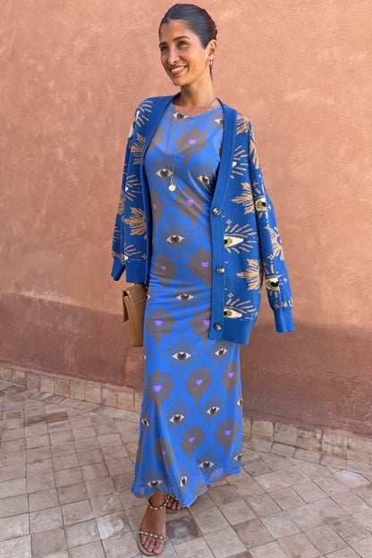 Never Fully Dressed Best Seller - Blue Eye Mesh Dress