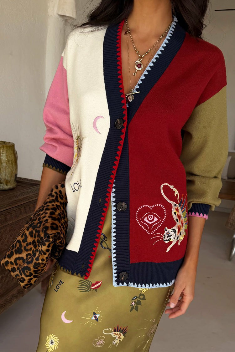 Never Fully Dressed Sale - Mystical Martha Embroidered Cardigan