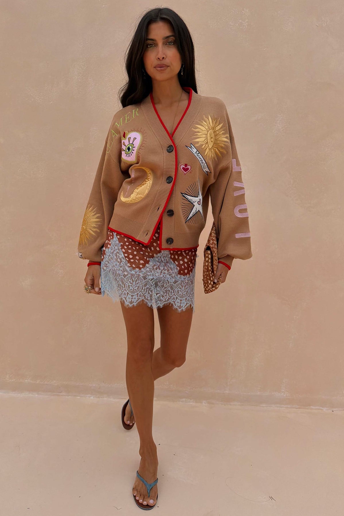 Never Fully Dressed Premium - Camel Mystical Cardigan