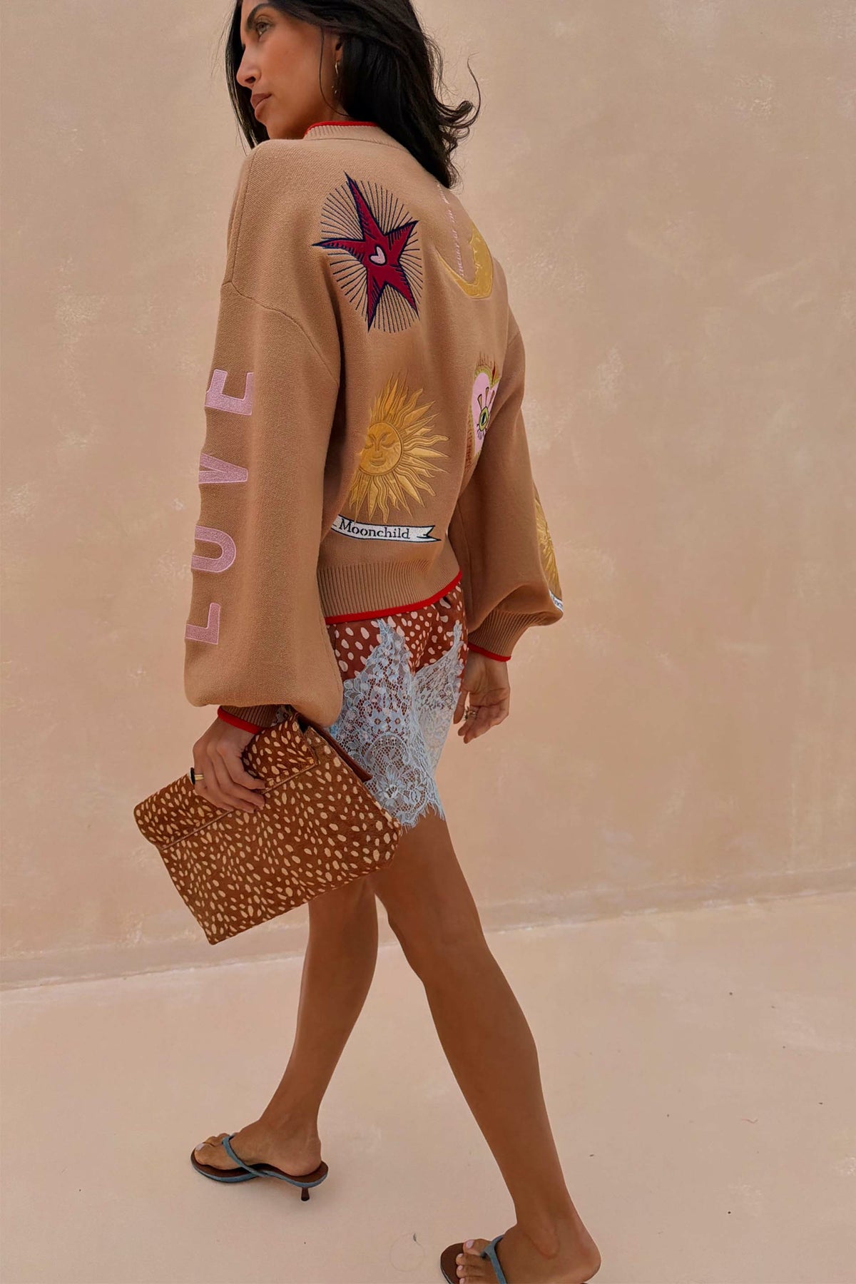 Never Fully Dressed Premium - Camel Mystical Cardigan