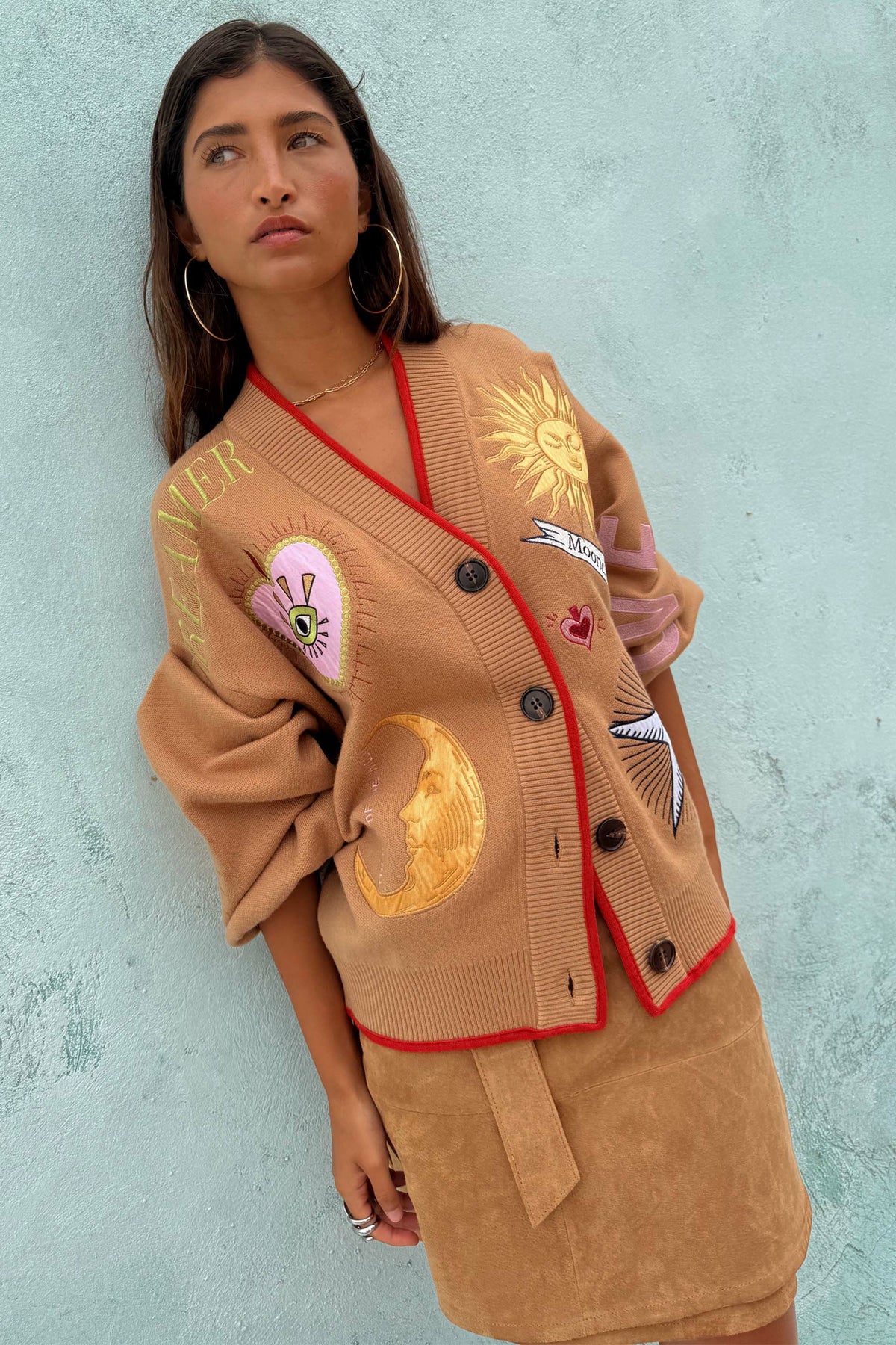 Never Fully Dressed Premium - Camel Mystical Cardigan