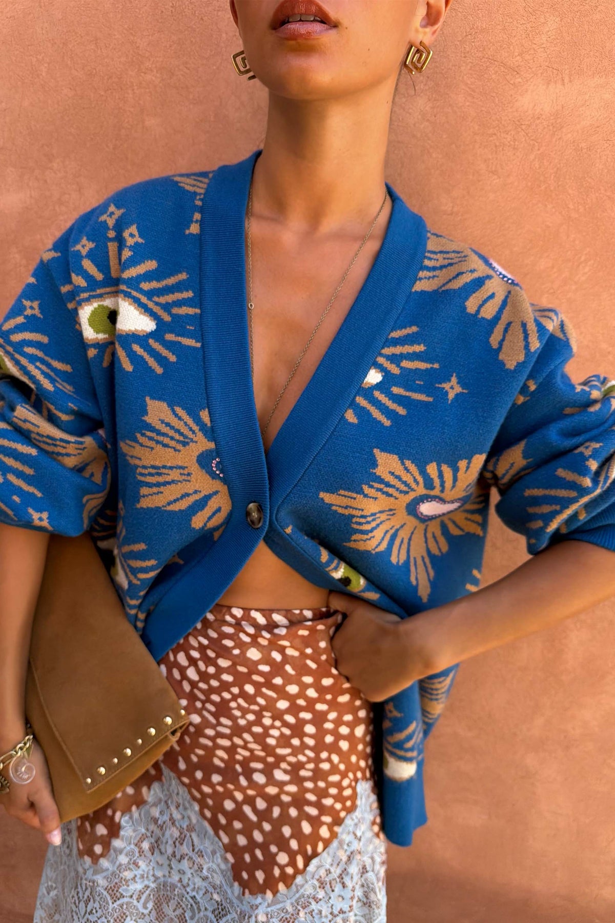 Never Fully Dressed Premium - Blue Eye Cardigan - Designed in London