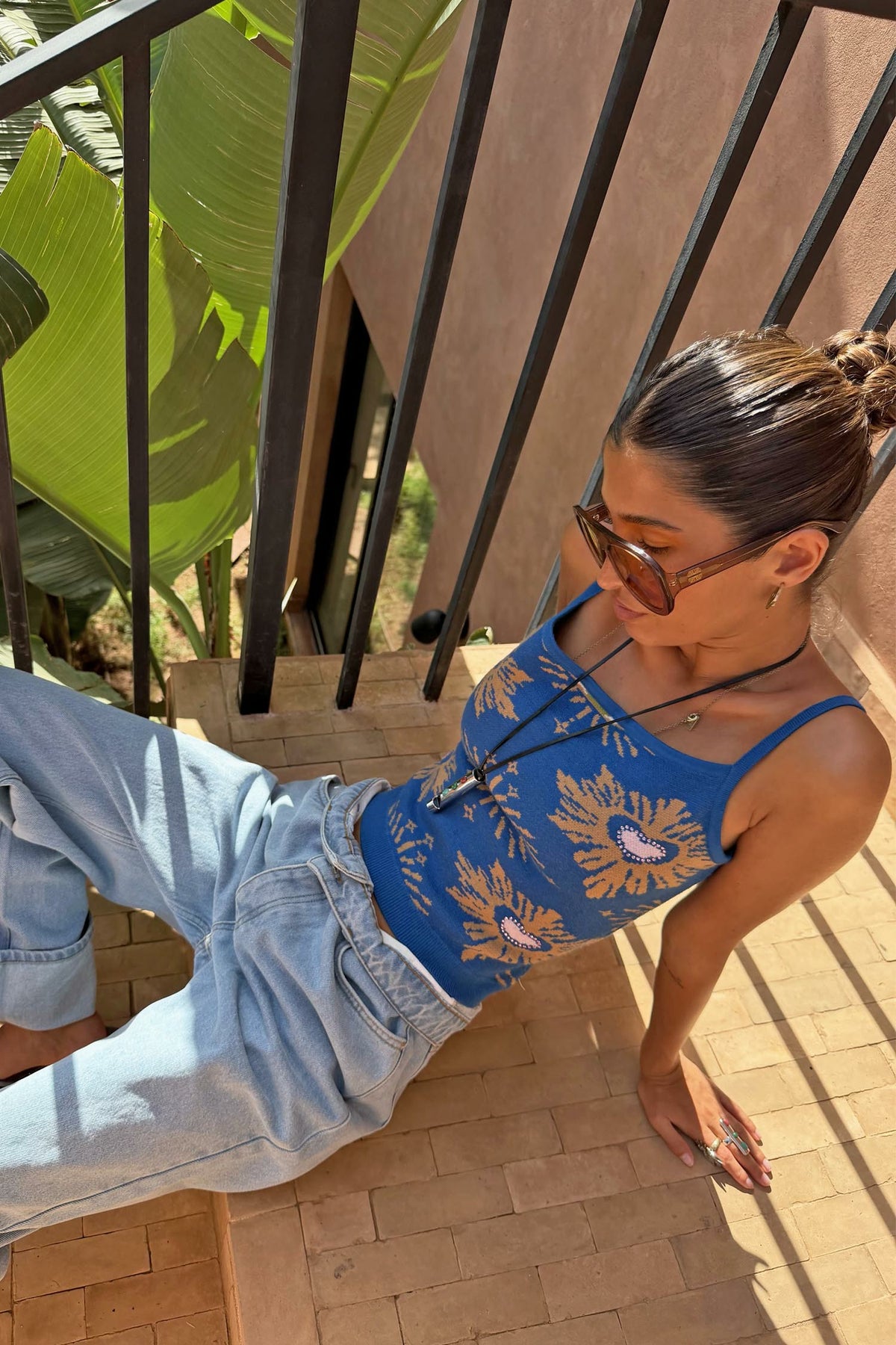 Never Fully Dressed Sale - Blue Eye Knit Tank - Never Fully Dressed