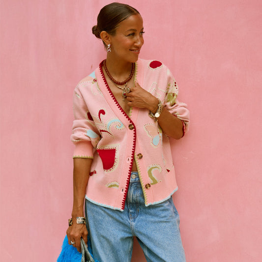 Never Fully Dressed Recommended - Pink Astra Hannah Cardigan