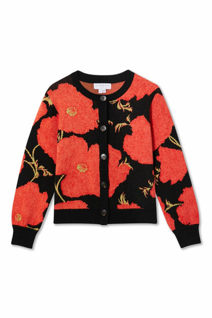Never Fully Dressed Latest - Black Poppy Cardigan