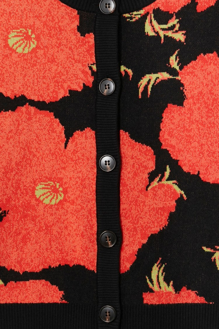 Never Fully Dressed Latest - Black Poppy Cardigan