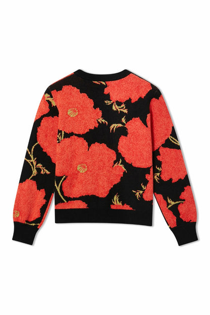 Never Fully Dressed Latest - Black Poppy Cardigan
