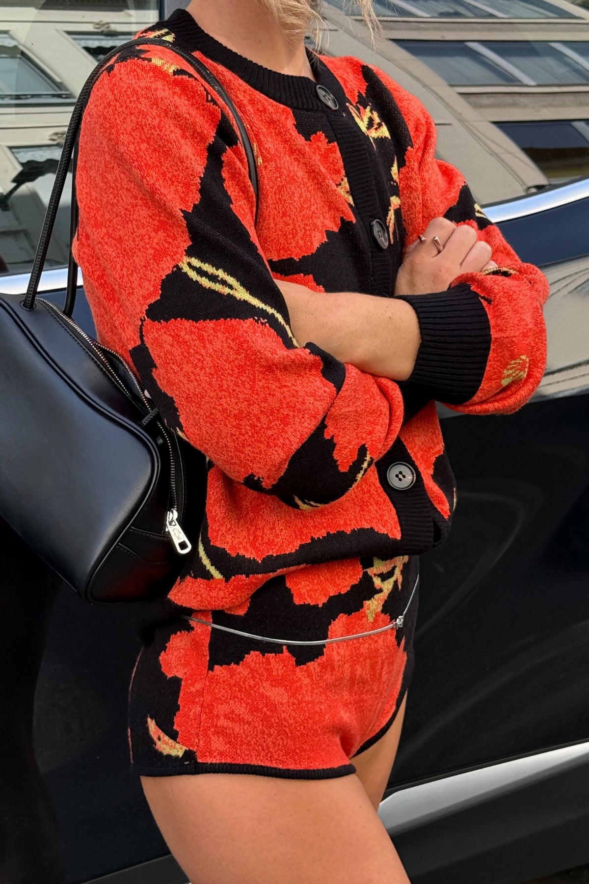 Never Fully Dressed Latest - Black Poppy Cardigan