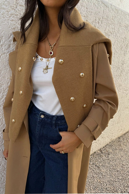 Never Fully Dressed Recommended - Tan Stud Evie Knit Jumper