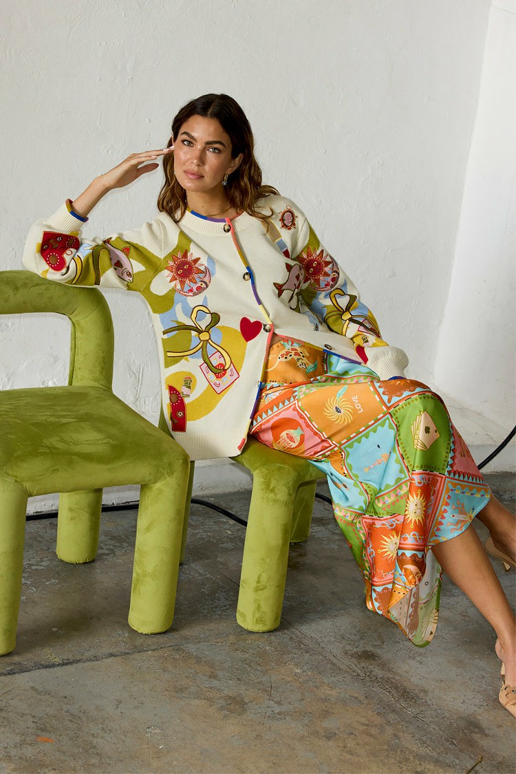 Never Fully Dressed Featured - Multi Enchanted Cardigan