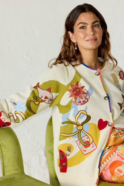 Never Fully Dressed Featured - Multi Enchanted Cardigan