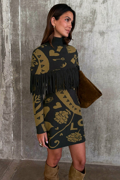 Never Fully Dressed Best Seller - Olive Amara Knit Cape