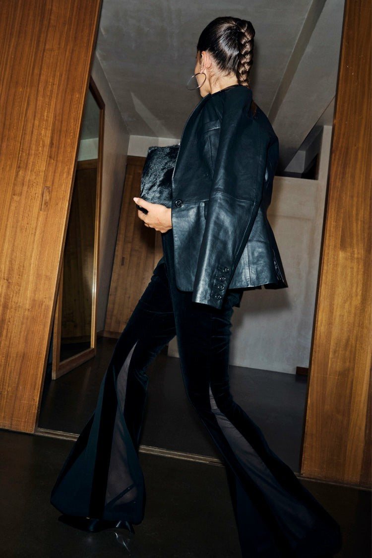 Never Fully Dressed Best Seller - Black Leather Blazer