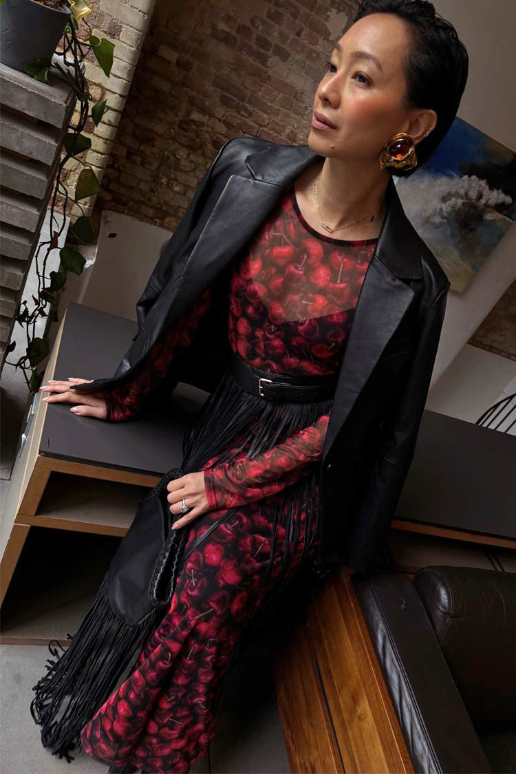 Never Fully Dressed Best Seller - Black Leather Blazer