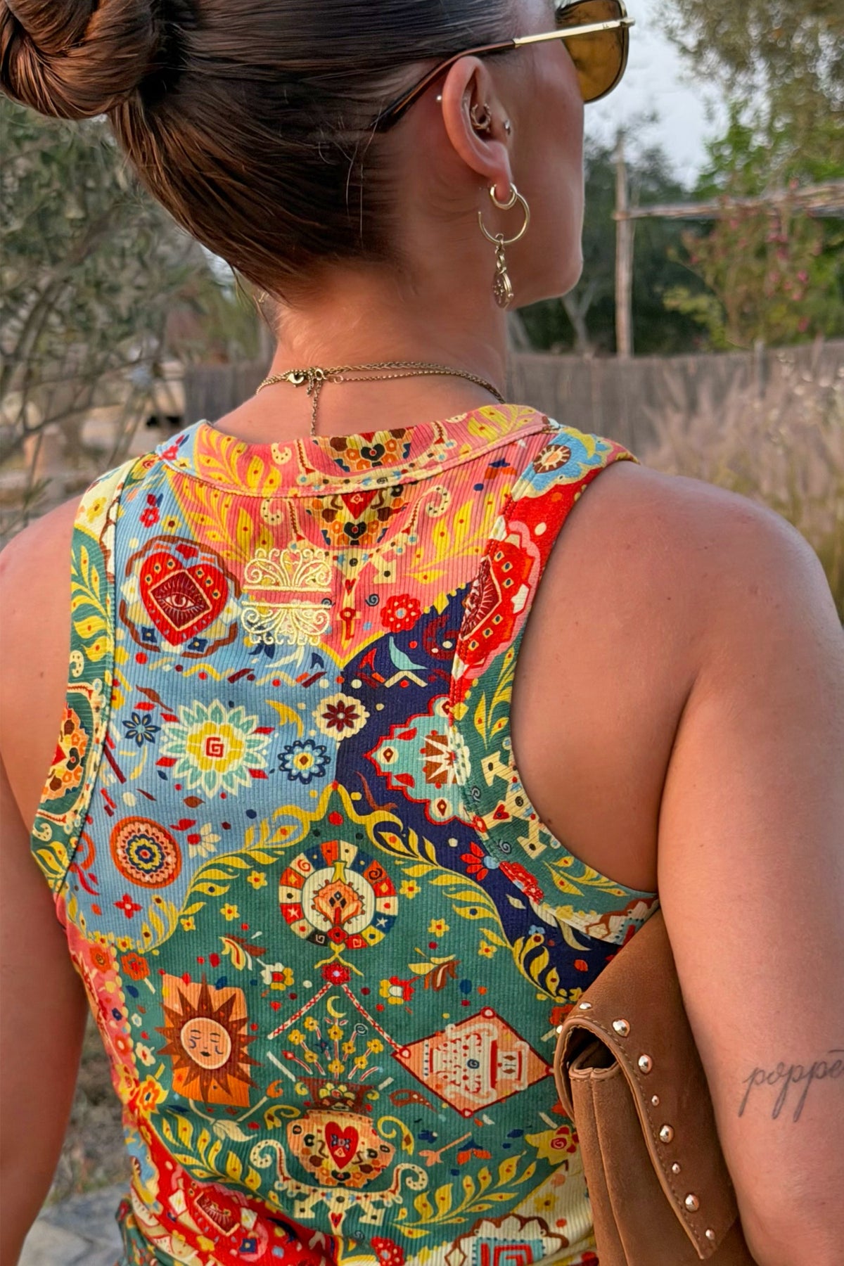 Never Fully Dressed Customer Favorite - Tapestry Ribbed Tank  UK